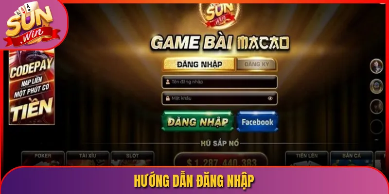 hướng dẫn đăng nhập